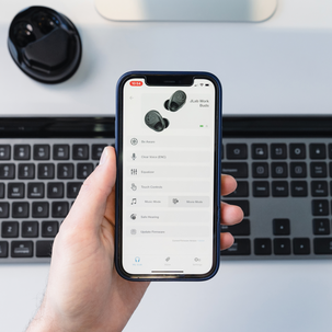 JLab Work Buds in ear-hörlurar med avtagbar mikrofon