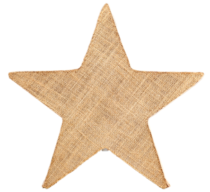 Stjärna i juteväv