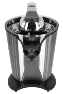 Citruspress juicer i rostfritt stål med pressarm, 400 ml