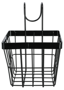 Blomkorg i svart metall, liten