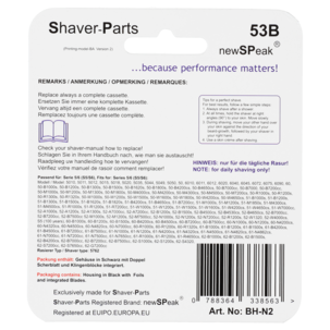 Rakhuvud 53B till rakapparat Braun Series 5/6