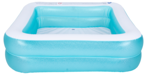 Lite barnebasseng i plast, oppblåsbart, 145 × 145 cm