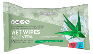 Gunry Wet Wipes Kosteuspyyhe, 10 kpl