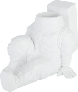 Northlight Neil bordslampa astronaut, E27, vit