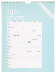 Perhekalenteri 2021, suomi