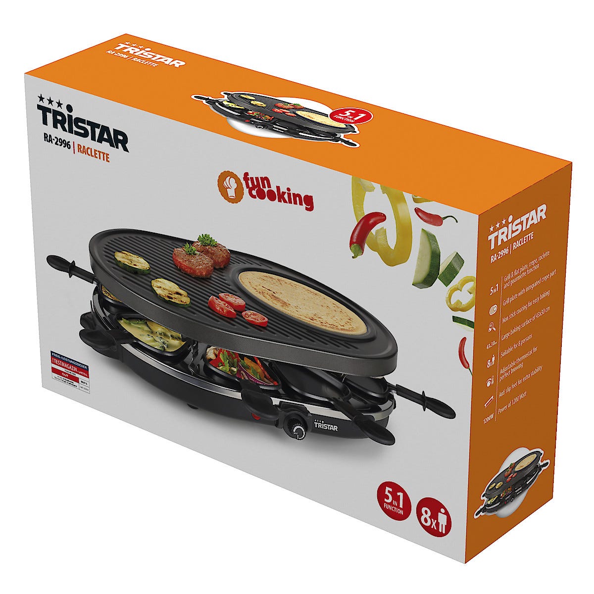 Raclette & Crepe Tristar RA 2996 | Clas Ohlson Raclette & Crepe Tristar RA 2996 | Clas Ohlson