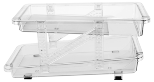 Boksholder til kjøleskap, 2 etasjer, justerbar bredde