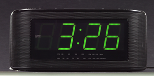 Klokkeradio med dokkingstasjon for iPod