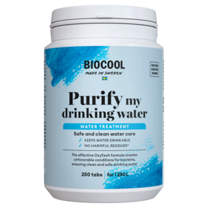Biocool Purify My Drinking Water vattenreningstabletter, 250 st