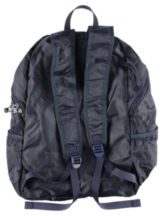 Sammenleggbar ryggsekk med lav vekt, svart