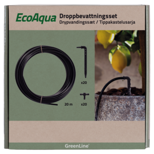 Greenline EcoAqua droppslang utbyggnadsset, 20 m