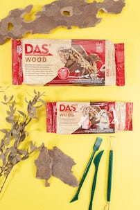 DAS Wood lufttørkende leire, 700 gram