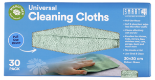 Vaskeklut Smart Microfiber, 30-pakning