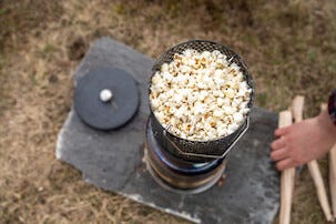 Hällmark popcorngryte for åpen ild, 4 liter