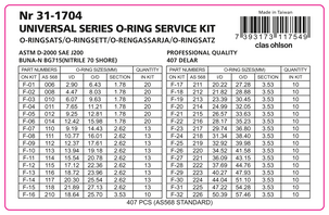 O-ringar, 407 st.