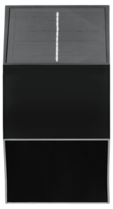 Ulkoseinävalaisin aurinkokennovalaisin, alas