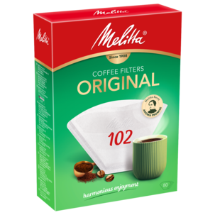 Melitta kaffefilter 102 original, 80-pakning