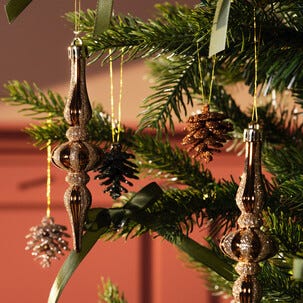 Juletrespir i plast 15 cm 6-pakning