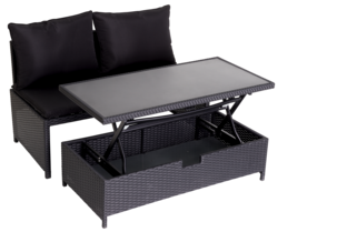 Utemöbler, soffa med bord