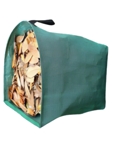 Sammenleggbar løvsekk i plast med håndtak, 170 liter