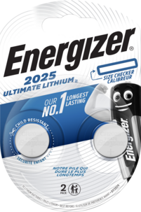 Energizer CR2025 Litiumparisto 3 V, 2 kpl
