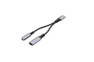 Exibel audio- och laddningsadapter USB-C 3,5 mm, 100 W