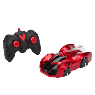 Fjernstyrt bil for vegg og tak med fjernkontroll, rød