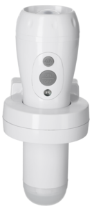 Oppladbar lommelykt med nattlys