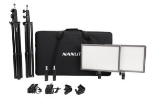 Nanlite LumiPad 25 fotolampa med stativ LED, 2 paneler