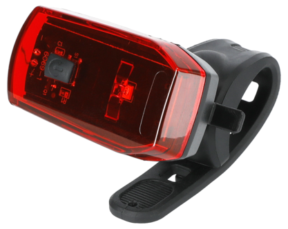 Asaklitt LED cykellampa bak, batteridriven