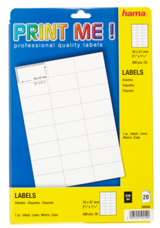 Selvheftende etiketter