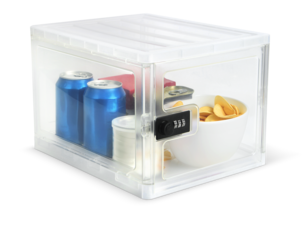 Lukittava laatikko kaappiin tai jääkaappiin