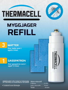 Refill til Thermacell myggjager 