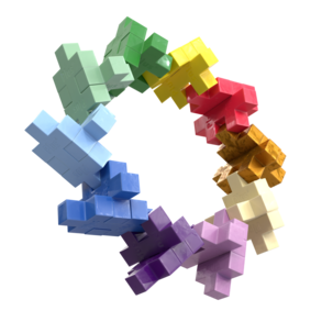 Plus-Plus BIG Learn to Build Colorverse 60 bitar, från 1 år