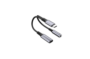 Exibel audio- och laddningsadapter USB-C 3,5 mm, 100 W