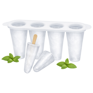 Jääpalamuotti silikonia, jääpaloille tai jäätepuikoille