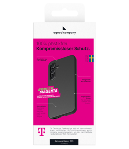 Agood Company växtbaserat mobilskal Samsung A35, svart