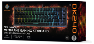 Deltaco DK240 gaming tangentbord 60 procent, svart