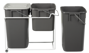 Jätevaunu, ulosvedettävä