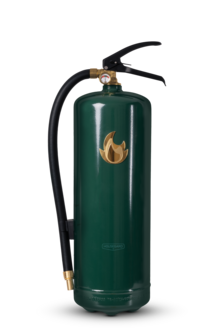 Housegard Design pulversläckare 55A, grön/guld, 6 kg