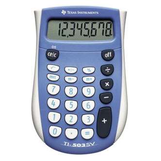 Texas Instruments TI-503SV Taskulaskin, peruslaskin