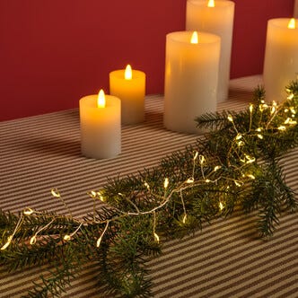 Northlight Cluster lyslenke på sølvtråd, 5 m