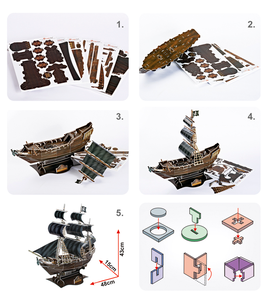 3D-pussel piratskepp