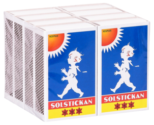 Solstickan tändstickor klassiska, 8-pack