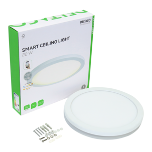 Deltaco Smart Home taklampa SH-CHLCL, vit, 30 cm