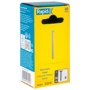 Rapid Nr 8 dykkert til spikerpistol, galvanisert spiker