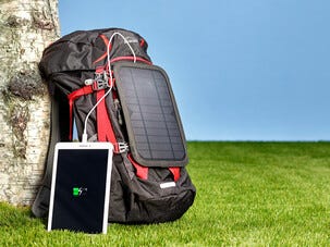 Exibel solcellelader med USB, 10 W