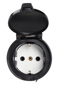 Skarvuttag, extra greppvänligt IP44