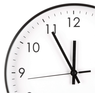 Veggklokke stillegående 30,5 cm