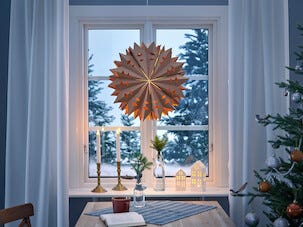 Julstjärna papper brun 52 cm, Northlight